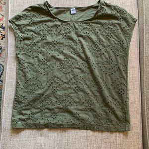 Old Navy // Olive Green Top // Size Adult Medium